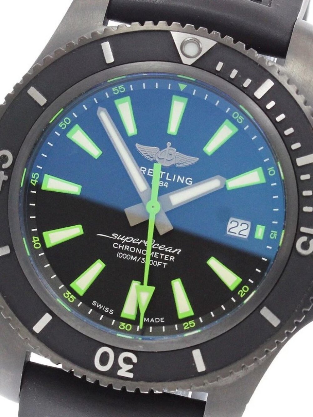 BREITLING Superocean Automatic 44 Black Steel Automatic Men's_966394